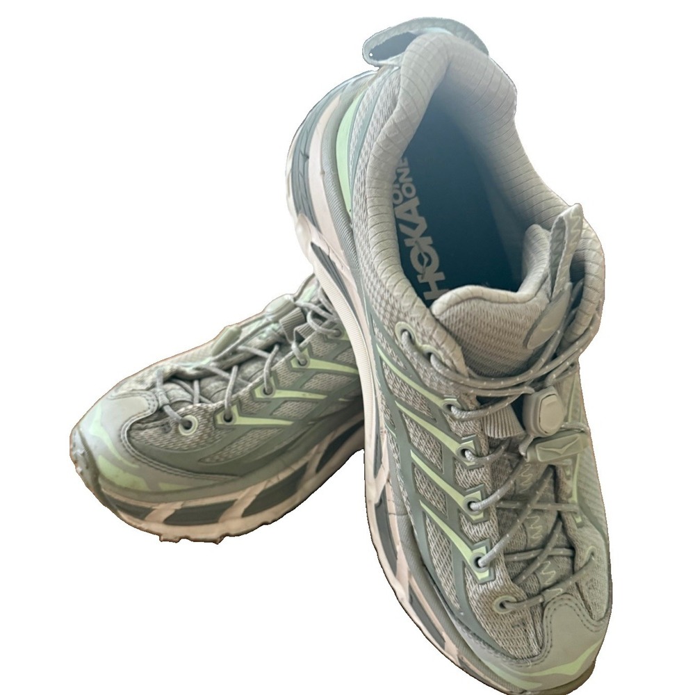 Size 7m- Hoka One One HOKA Mafate Three2 Barley Seed Green